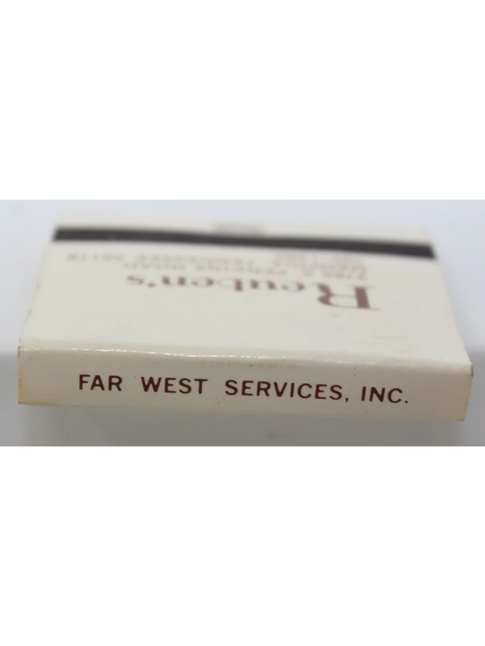 Vintage Matchbook Reuben's Memphis Far West Services Inc. Snack Bar Restaurant